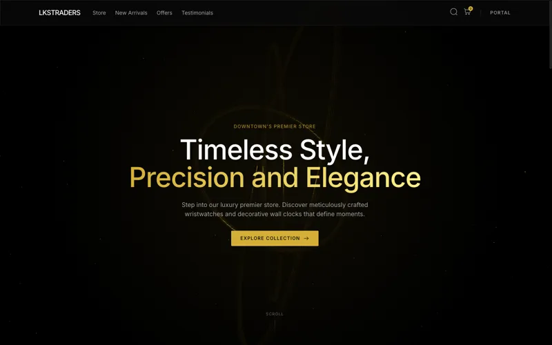 Chronos — Timepieces site built with Arclen