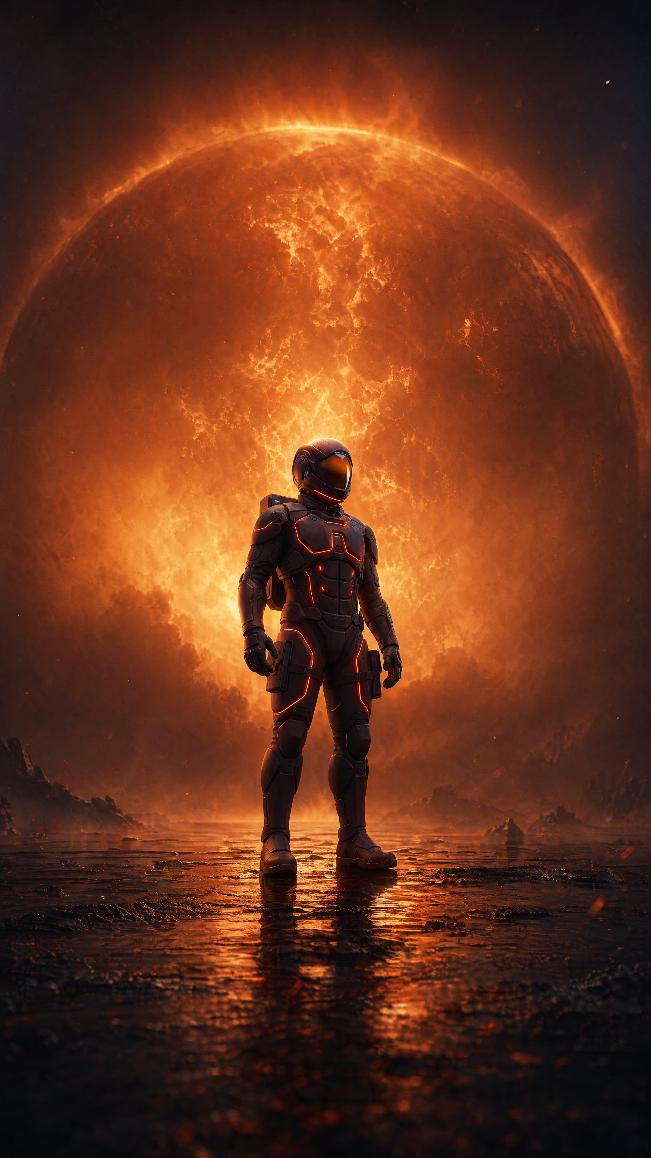 Cinematic figure representing Arclen's AI-driven diagnosis